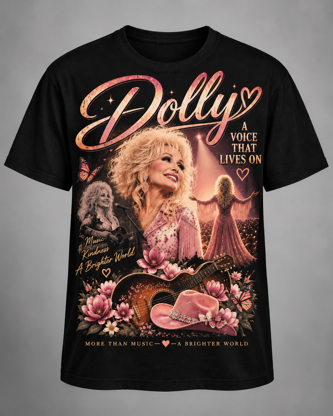 A Voice That Lives On – Dolly Tribute Country Music Tee